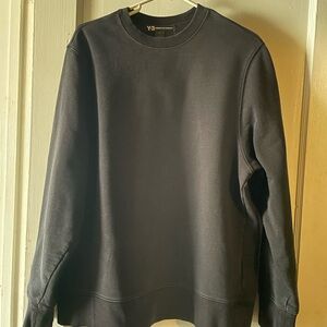 Y-3 Black Crewneck Sweater with Relaxed Fit